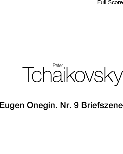Eugen Onegin. Nr. 9 Briefszene