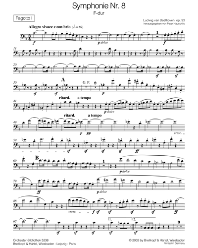 Symphonie Nr. 8 F-dur op. 93