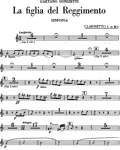 Clarinet 1/Clarinet in C/Clarinet in A