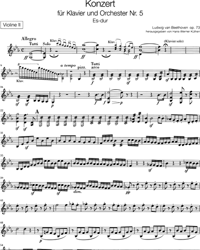 Klavierkonzert Nr. 5 Es-dur op. 73