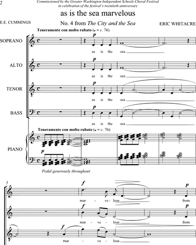 Piano & Mixed Chorus SATB