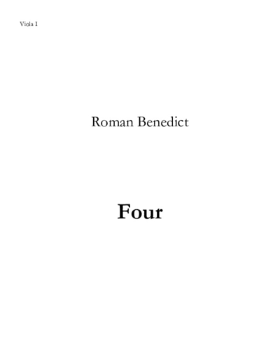 Four: Viola Quartet