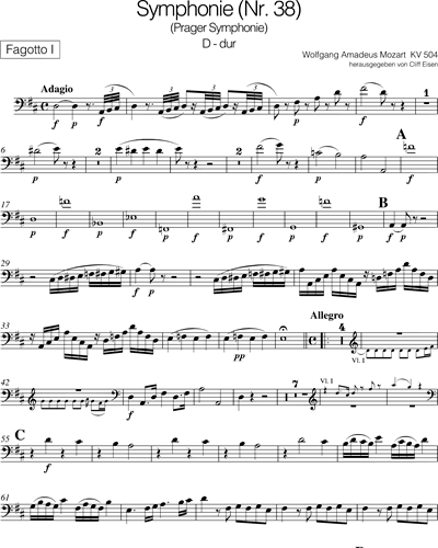 Symphonie [Nr. 38] D-dur KV 504