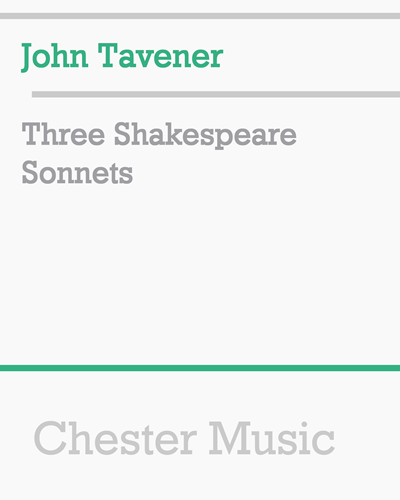 Three Shakespeare Sonnets