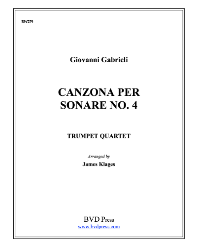 Canzona per Sonare No. 4