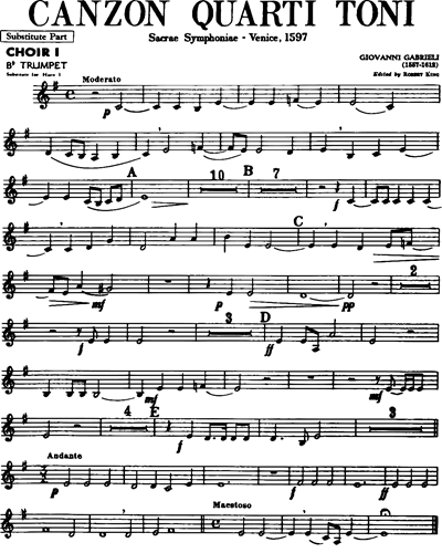 [Choir 1] Trumpet in Bb (Horn Alternative)