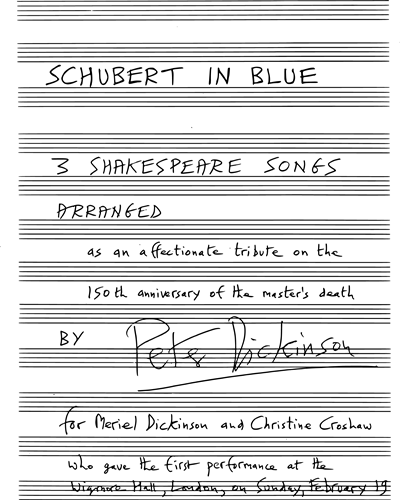 Schubert in Blue
