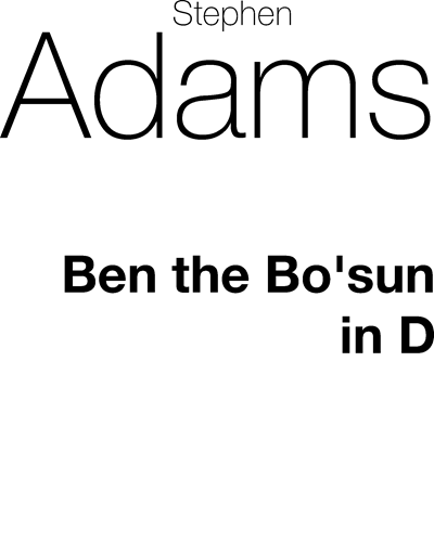 Ben the Bo'sun (in D major)