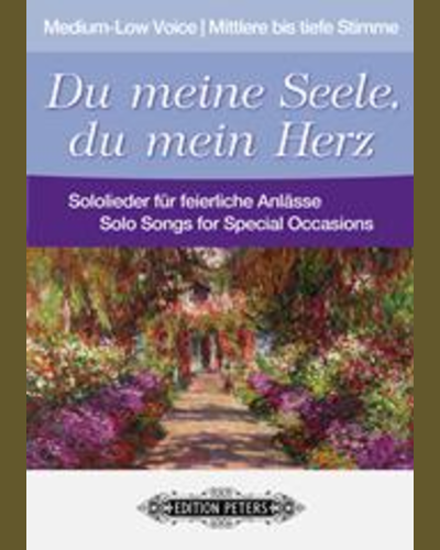 Wedding Song (from 'Du meine Seele, du mein Herz, Medium-Low Voice')