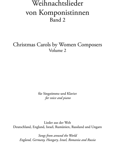 Christmas Carols by Women Composers, Vol. 2