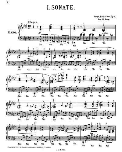 Piano Sonata No. 1 in F minor, op. 1