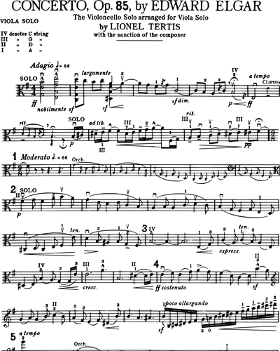 Cello Concerto in E minor, op. 85