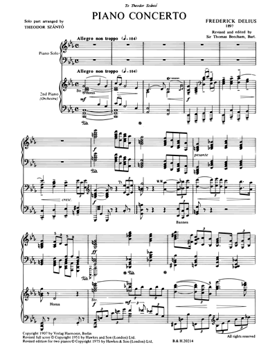 Piano Concerto [Revised One Movement Version]