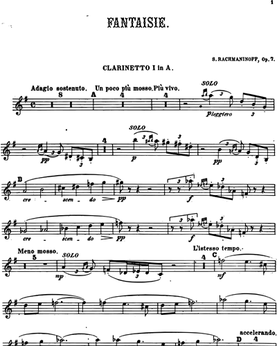 Clarinet in A 1