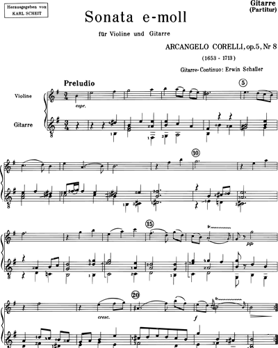 Sonata in E minor, op. 5/8