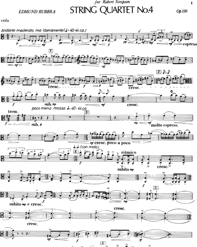 String quartet n. 4 Op. 150