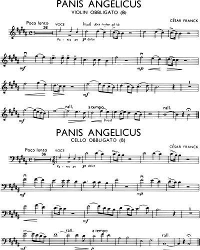 Panis Angelicus (in B)