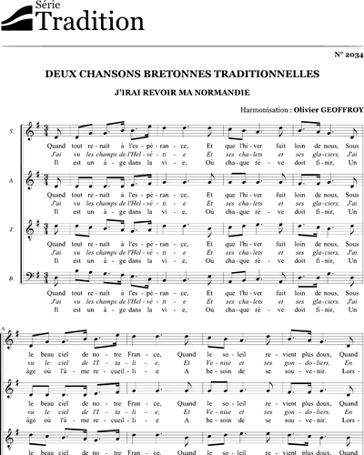 Deux chansons bretonnes traditionnelles