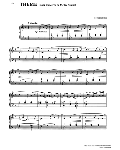 Theme from Concerto in B Flat Minor