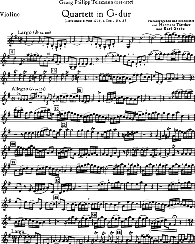 Quartet in G major