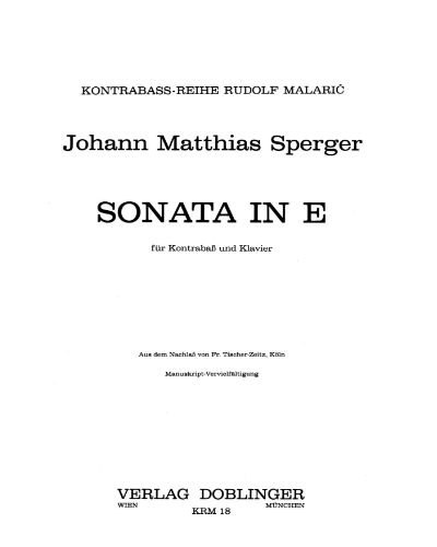 Sonata in E major