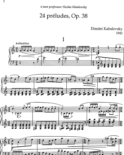 24 Préludes, Op. 38