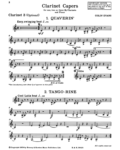 Clarinet 3 (Optional)