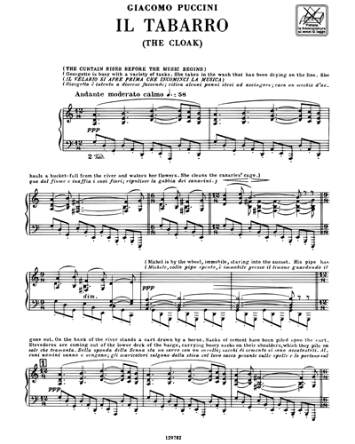 Opera Vocal Score [en]/[it]