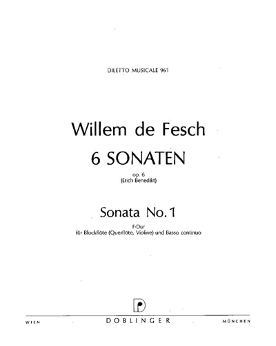 Sonata No. 1 in F major, op. 6