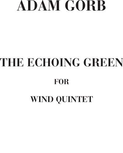 The echoing green