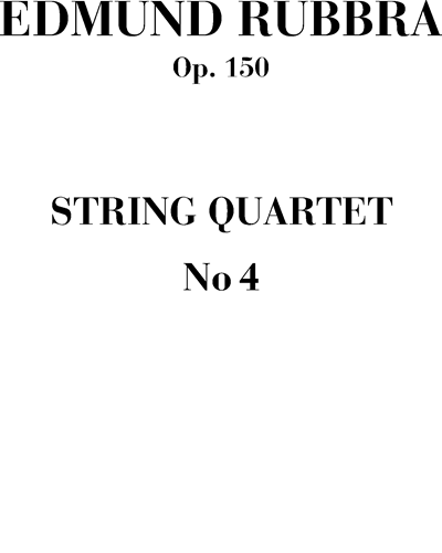 String quartet n. 4 Op. 150
