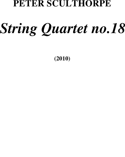 String Quartet No.18