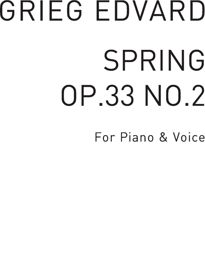Spring, Op. 33 No. 2