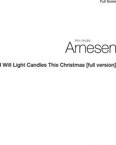 I Will Light Candles This Christmas [full version]
