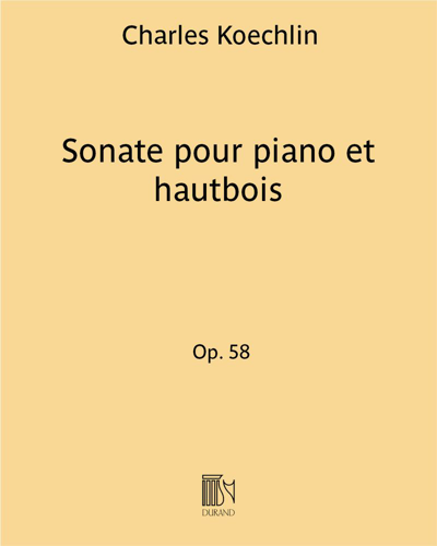 Sonate pour piano et hautbois Op. 58