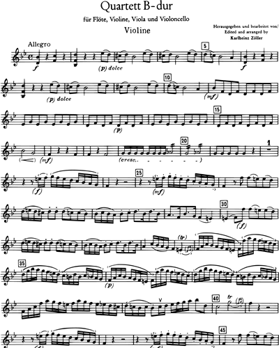 Quartet in B-flat major