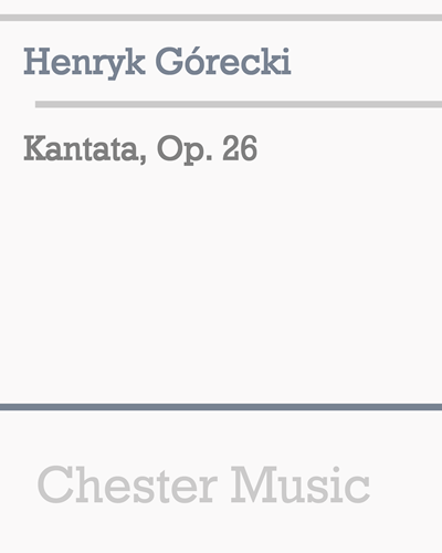 Kantata, Op. 26