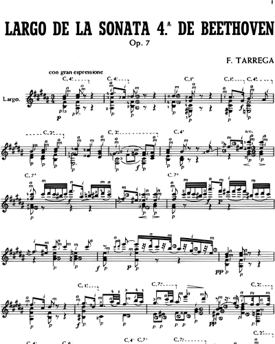 Largo (de la "Sonata n°4" Op. 7) 