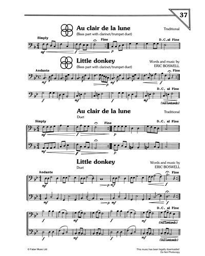 Au Clair De La Lune/Little Donkey