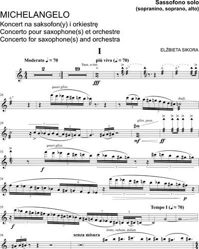 [Solo] Sopranino Saxophone/Soprano Saxophone/Alto Saxophone/Tenor Saxophone