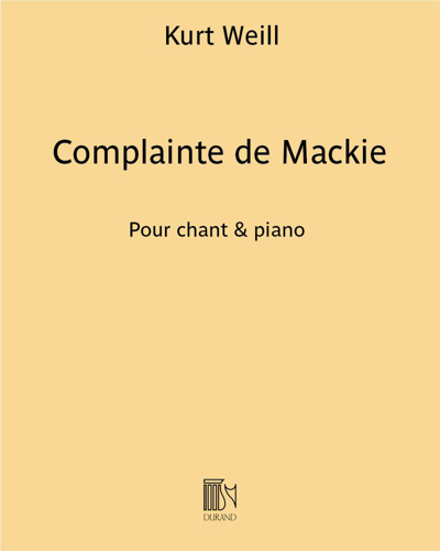 Complainte de Mackie (extrait de "L'Opéra de quat'sous")