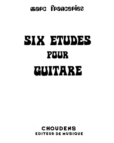 Six études pour guitare