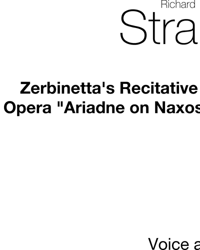 Zerbinetta's Recitative and Aria from 'Ariadne on Naxos', op. 60