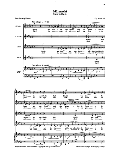 Märznacht  (Op.44 No.12)