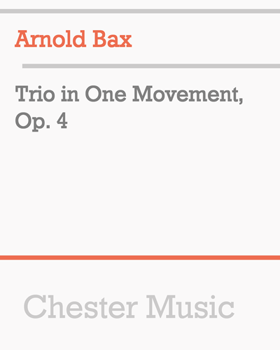 Trio in One Movement, Op. 4