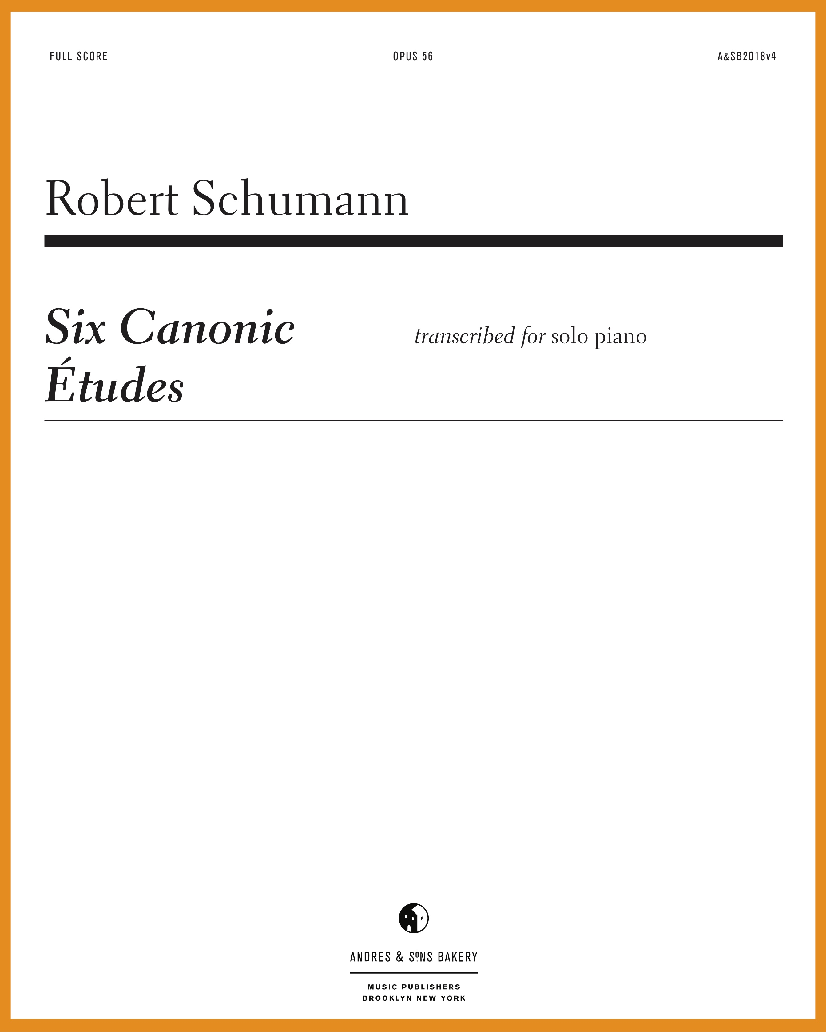 Six Canonic Études, Op. 56