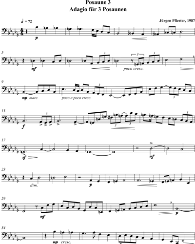 Adagio for 3 Trombones