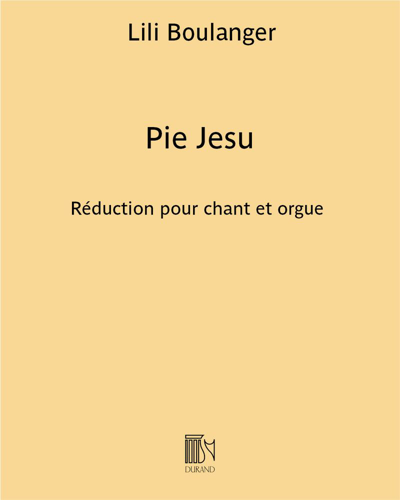 Pie Jesu (édition A pour voix élevée)