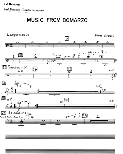 Music from "Bomarzo" [Revised Version]