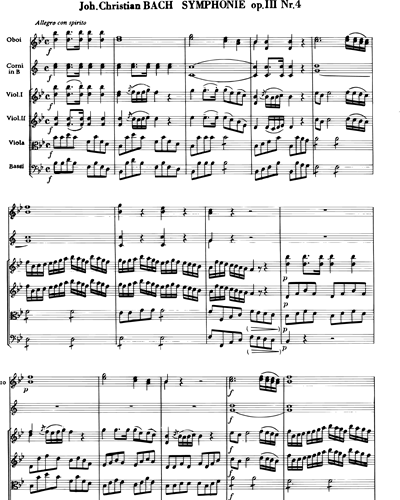 Symphony in Bb major, op. 3 No. 4